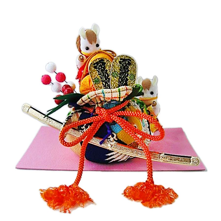 2026干支手作りキット 開運宝袋と福馬 2026年午年 干支飾りやお正月インテリア 馬の縁起物うまと宝袋