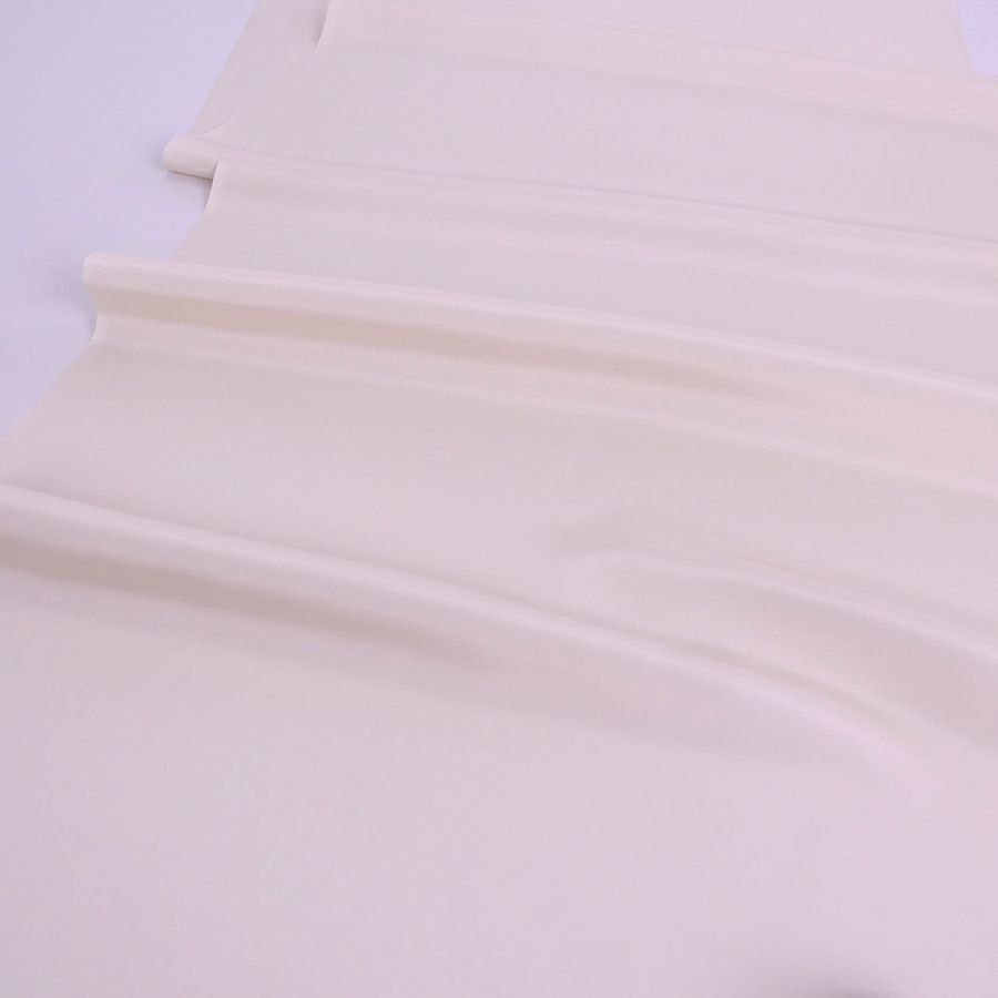 正絹パレスちりめん 無地(象牙色) 10cm単位 切り売り 精華パレスチリメン 縮緬生地 シルク100％ 手芸用 着物八掛生地