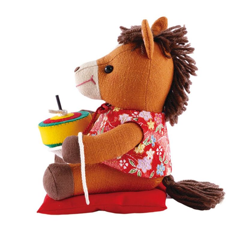 2026干支ぬいぐるみキット コマとお馬さん うま年縫いぐるみ手作りキット オリムパス製絲 午年置き物制作