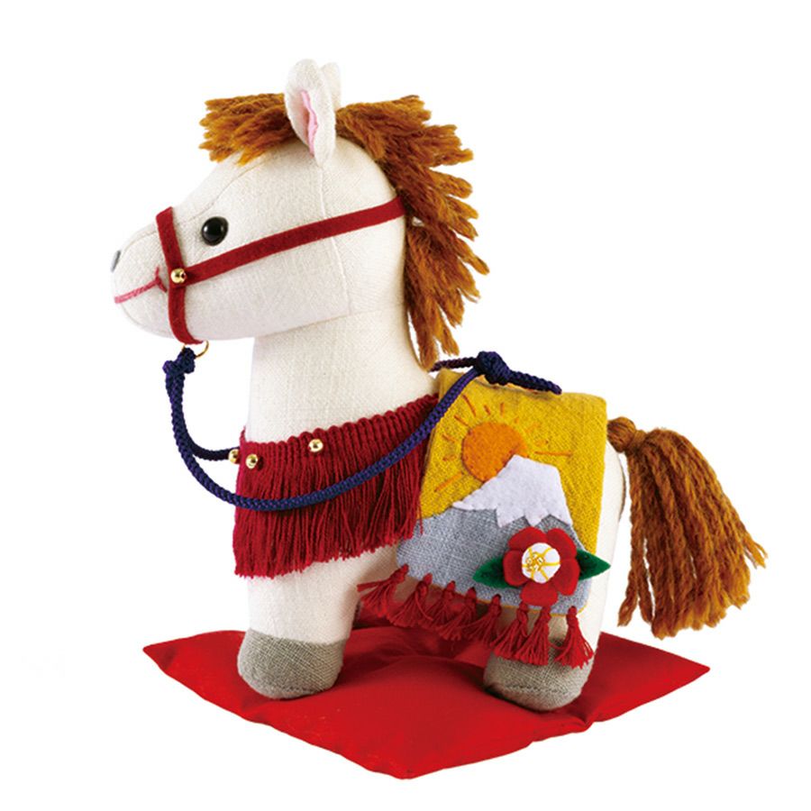 2026干支ぬいぐるみキット 富士の飾り馬 午年手作りキット 端午の節句の飾り物に オリムパス製絲うま年
