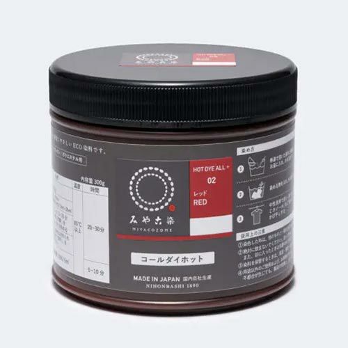 染色剤 みやこ染・コールダイホット《大容量300g》 染料お徳用サイズ お湯染め 自宅で染め直し 衣類リメイク用に