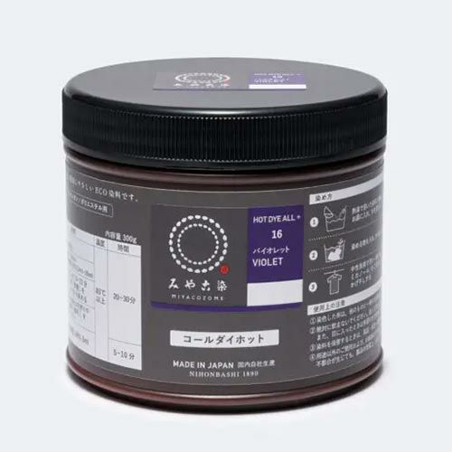 染色剤 みやこ染・コールダイホット《大容量300g》 染料お徳用サイズ お湯染め 自宅で染め直し 衣類リメイク用に
