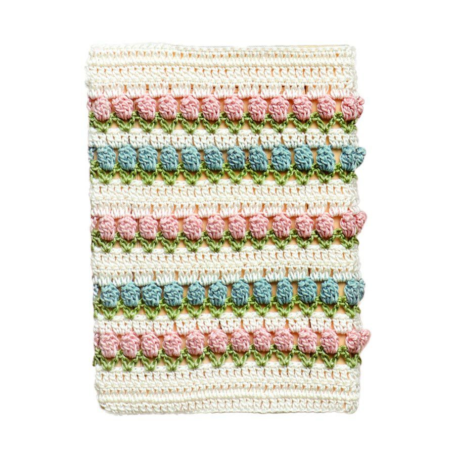 レース編みキット チューリップのブックカバー |生地 和柄/和布