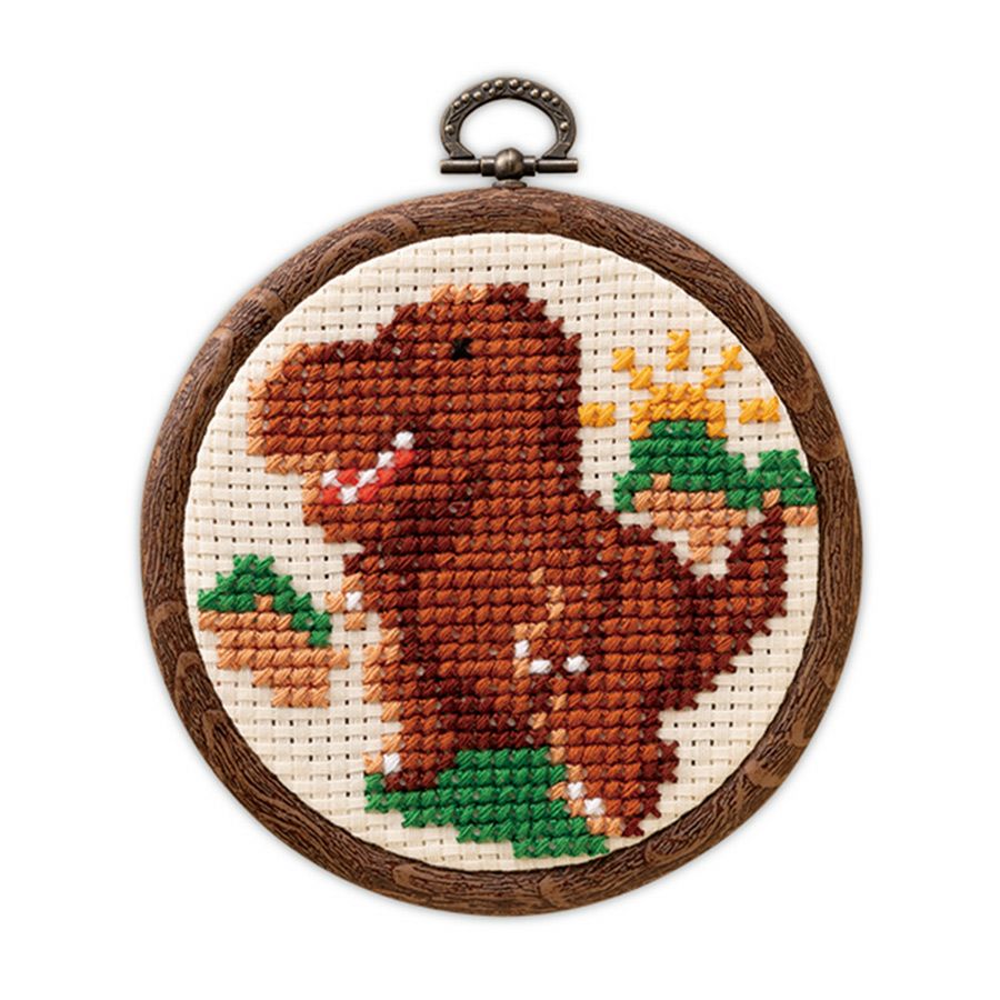 かんたんクロスステッチキット ティラノサウルス 人気No.1恐竜ティラノザウルスを部屋に飾れる刺繍キット