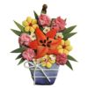 押絵キット 暑中見舞いの花籠 ちりめん押し絵キット チリメン細工 縮緬手芸 夏向きクラフト