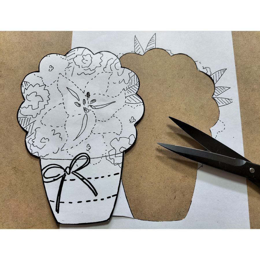 押絵キット 暑中見舞いの花籠 ちりめん押し絵キット チリメン細工 縮緬手芸 夏向きクラフト
