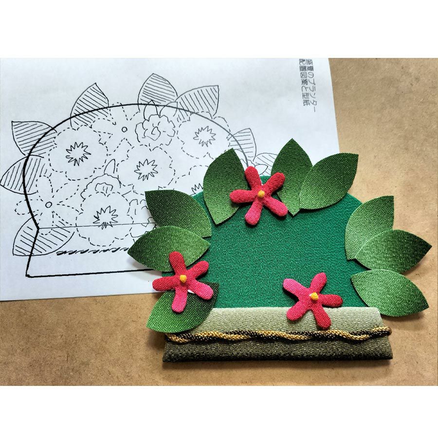 押絵キット 盛夏のプランター |生地 和柄/和布/ちりめん手芸通販布がたり