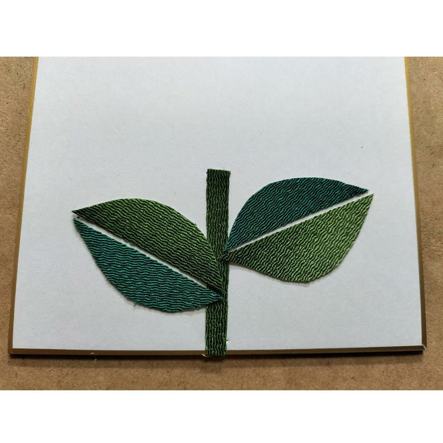 ちりめん貼り絵キット 切り絵花「向日葵」 布の貼り絵手芸 ちりめん細工簡単クラフト シニア高齢者向き