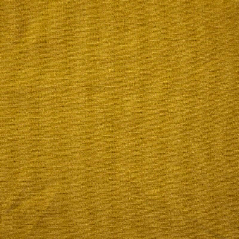 綿麻キャンバス生地 echino (マスタード) 10cm単位 切り売り エチノ無地 コッカ 薄手キャンバス リネン混 イエローベージュ