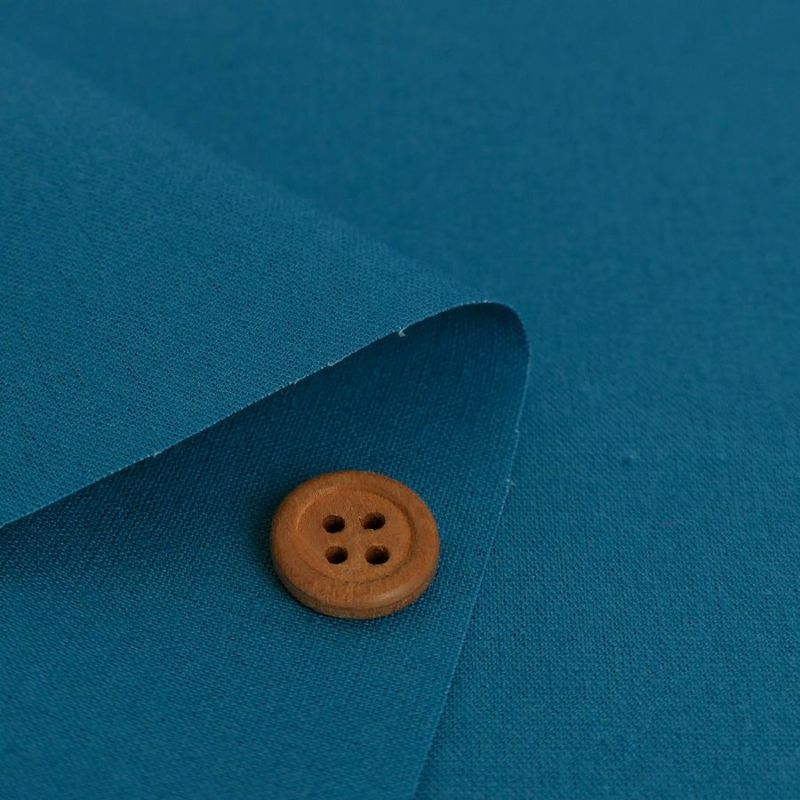 綿麻キャンバス生地 echino (ターコイズ) 10cm単位 切り売り コットンリネン混キャンバス生地中薄手 エチノ生地 コッカ無地