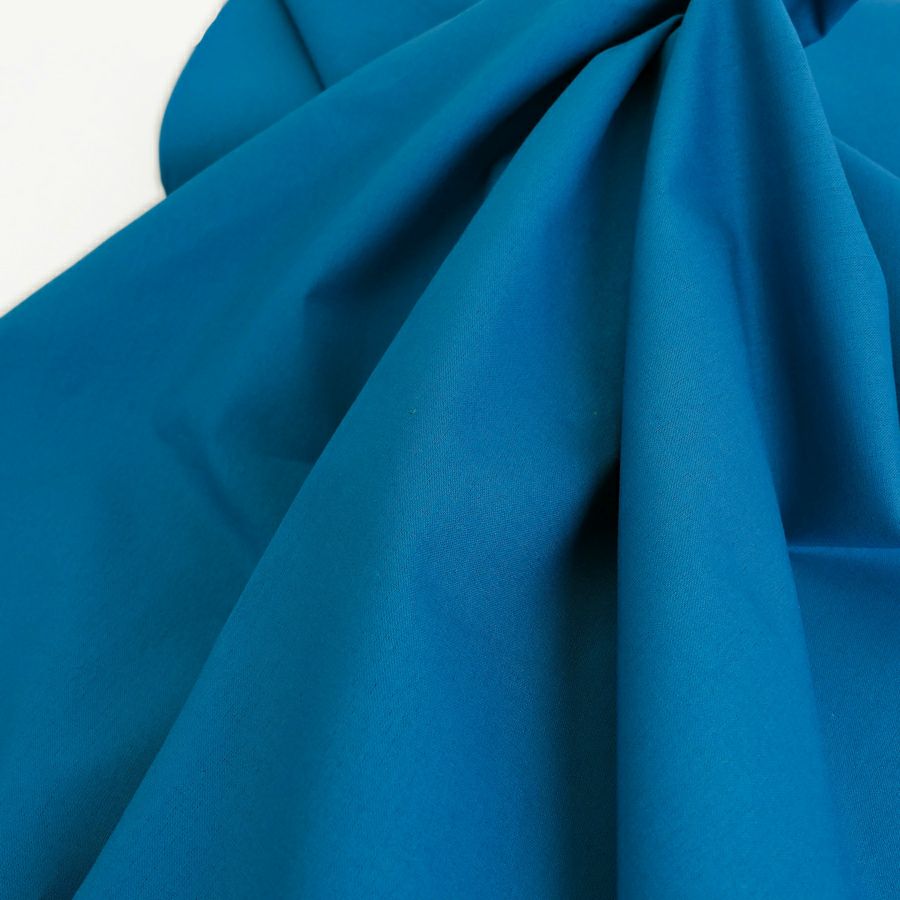 綿麻キャンバス生地 echino (ターコイズ) 10cm単位 切り売り コットンリネン混キャンバス生地中薄手 エチノ生地 コッカ無地