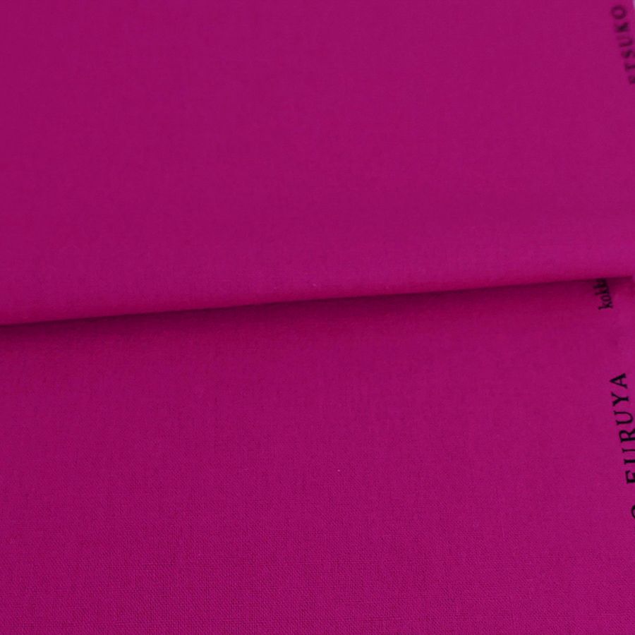 綿麻キャンバス生地 echino (ピンク) 10cm単位 切り売り エチノ無地キャンパス生地 洋服向き コットンリネン布地 cocca