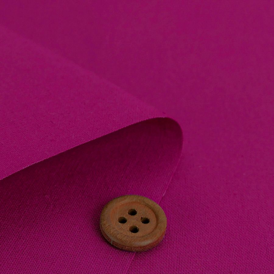 綿麻キャンバス生地 echino (ピンク) 10cm単位 切り売り エチノ無地キャンパス生地 洋服向き コットンリネン布地 cocca