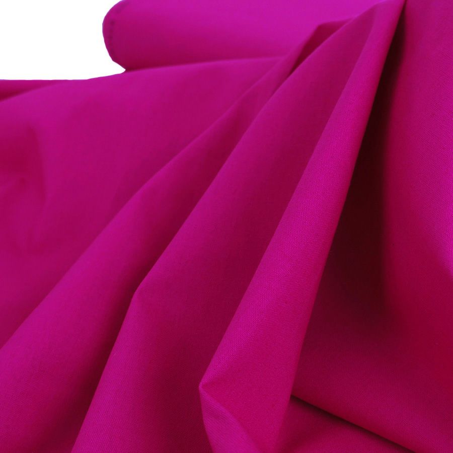 綿麻キャンバス生地 echino (ピンク) 10cm単位 切り売り エチノ無地キャンパス生地 洋服向き コットンリネン布地 cocca