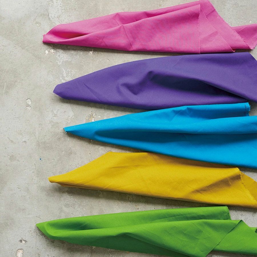 綿麻キャンバス生地 echino (ピンク) 10cm単位 切り売り エチノ無地キャンパス生地 洋服向き コットンリネン布地 cocca