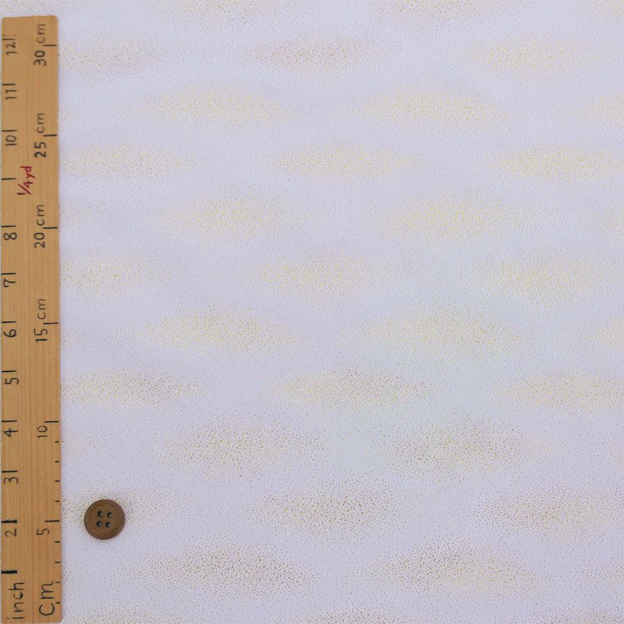 金襴生地(金らん) 干支向き 輝く霞(白に金) 10cm単位 切り売り 午年手作り用生地 西陣織きんらん うま押絵生地 馬押し絵 織物