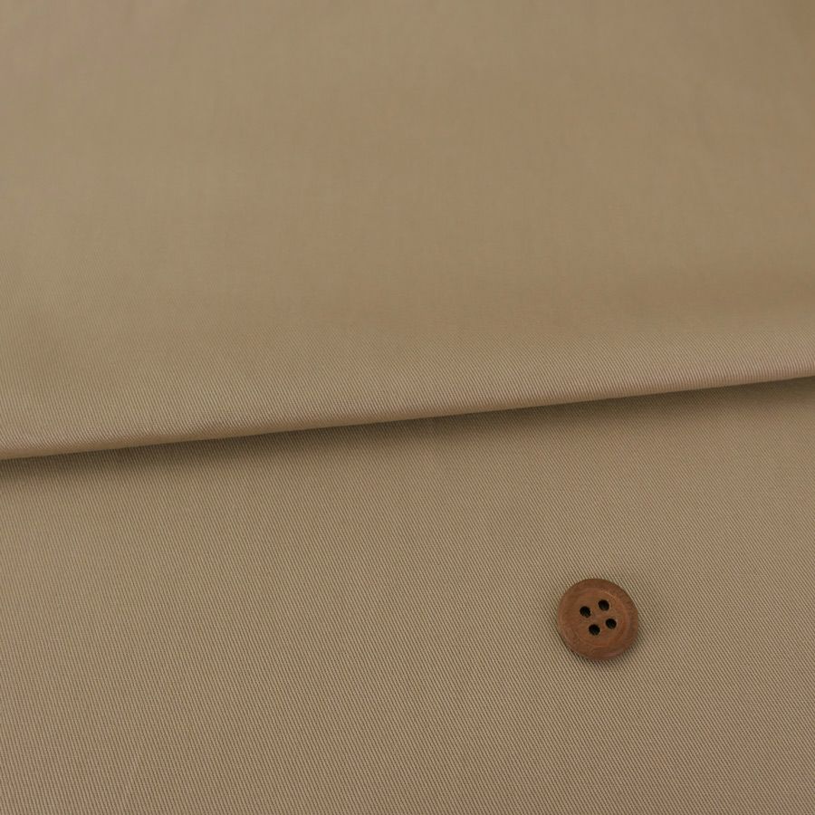 コットンツイル無地(ベージュ) 10cm単位 切り売り 綿ツイル ナチュラルカラー バッグ制作 木綿無地生地 本ツイル