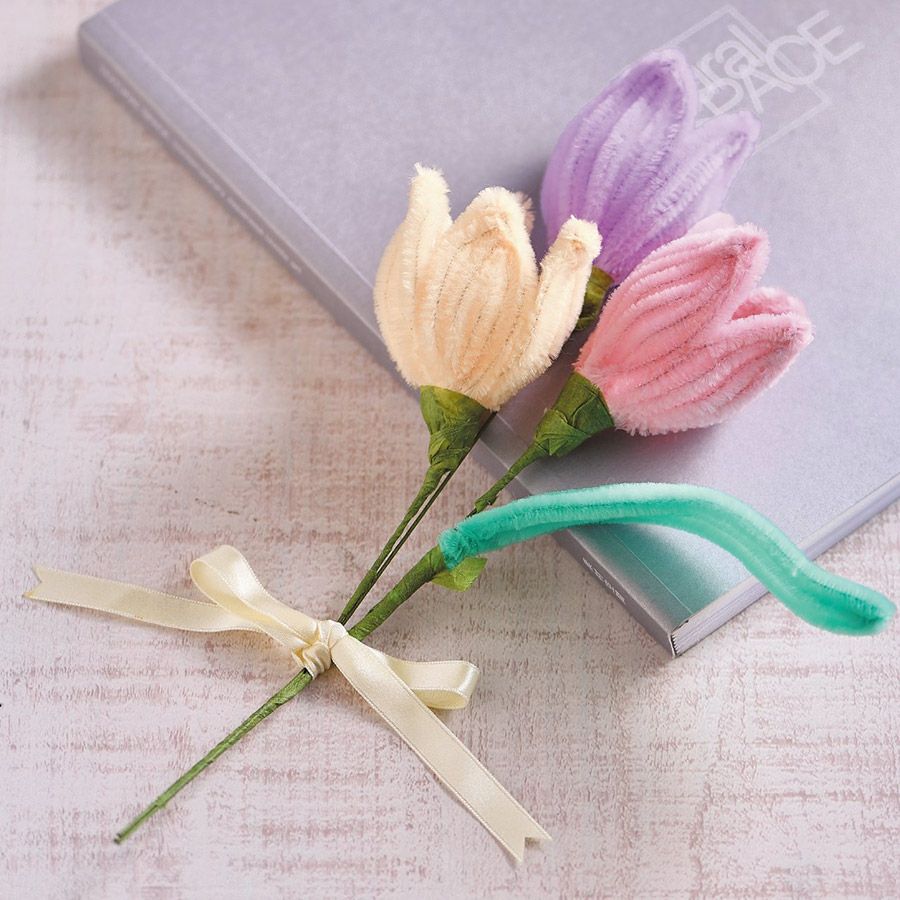 モールフラワーキット・チューリップ |生地 和柄/和布/ちりめん手芸