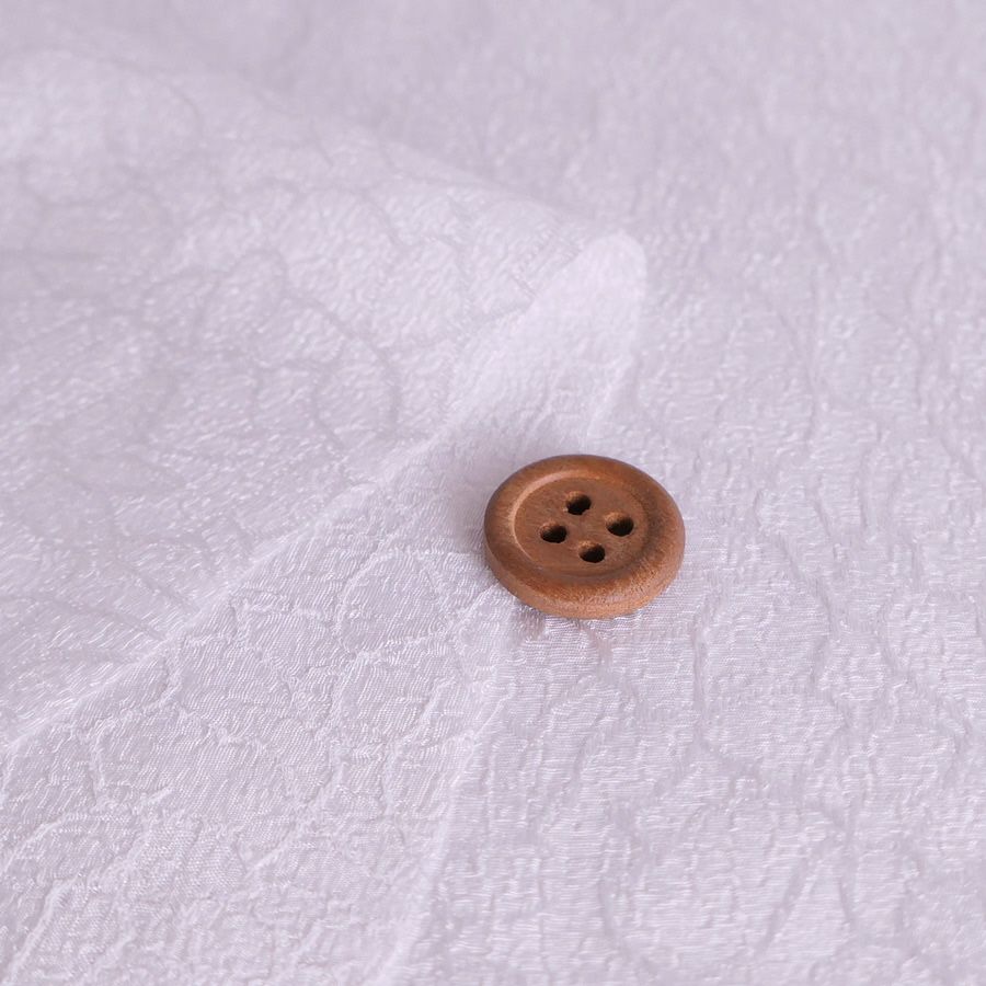 ポリエステルちりめんジャガード・バラ模様(白) ポリチリメンジャカード 縮緬ジャガード 衣装生地 薔薇ばら柄