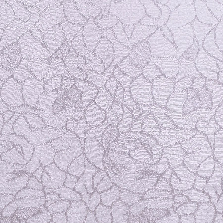 ポリエステルちりめんジャガード・バラ模様(白) ポリチリメンジャカード 縮緬ジャガード 衣装生地 薔薇ばら柄