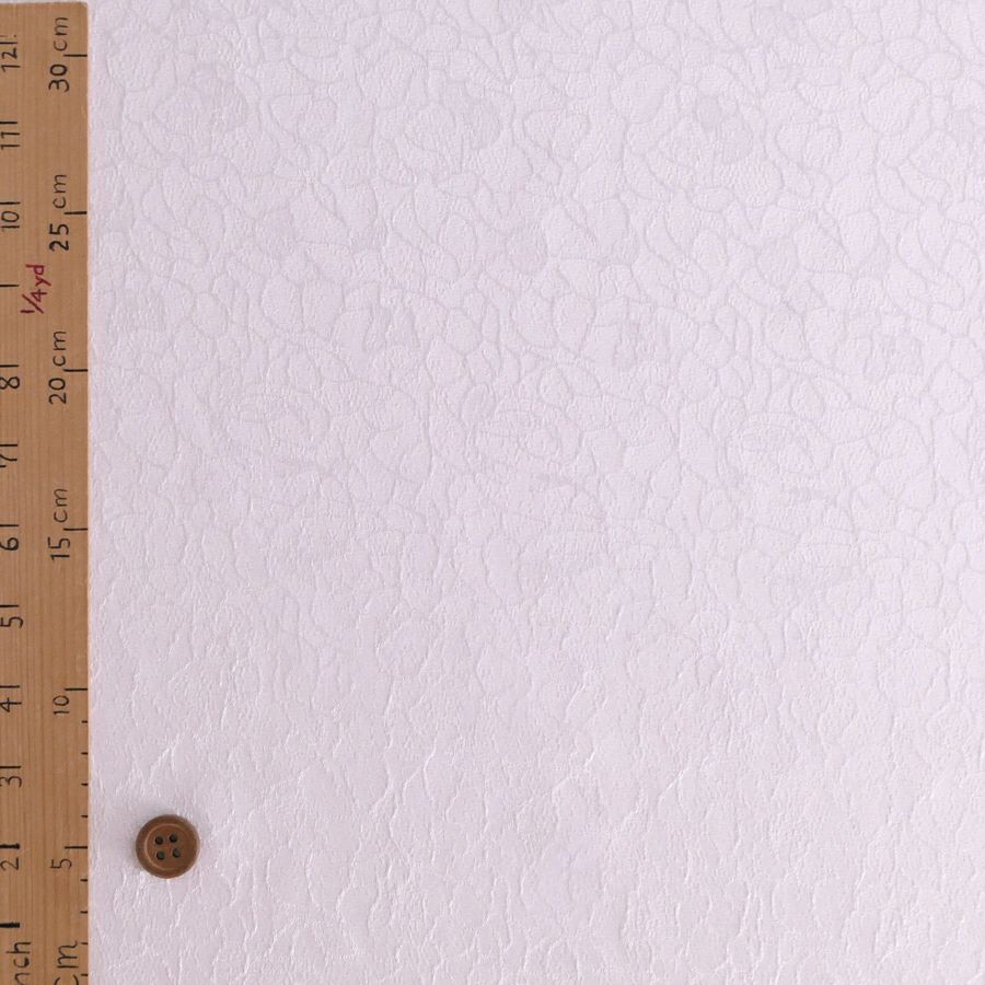 ポリエステルちりめんジャガード・バラ模様(白) ポリチリメンジャカード 縮緬ジャガード 衣装生地 薔薇ばら柄