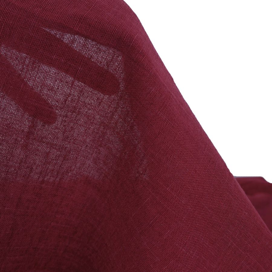 無地かすり風ムラ糸もめん生地 (くれない) 50cm単位 切り売り くれない赤系 えんじ色 素朴な和風ムラ糸クロス布地 ソーイング