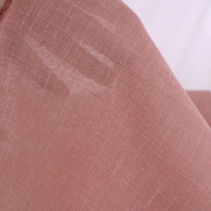 無地かすり風ムラ糸もめん生地 (くすみサーモン) 50cm単位 切り売り ナチュラルな風合い 大人のピンク ムラ糸クロス木綿100％ 紅梅