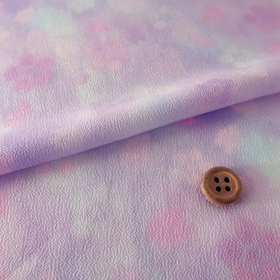 一越ちりめん生地 春花かげろう4色セット 約34×25cm つまみ細工向き布地ぼかし柄 薄手つまみやすいひとこしちりめん