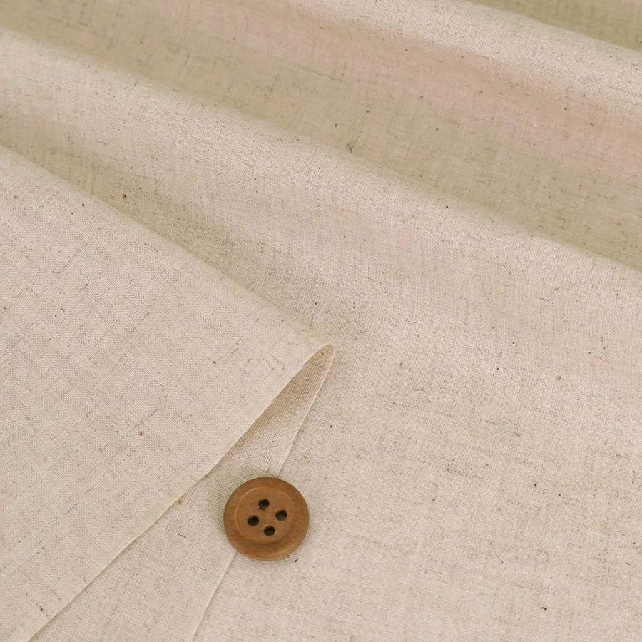 綿麻シーチング生地 (きなり) 生成り色キナリ ナチュラルカラーハーフリネン国産 リネンラミー