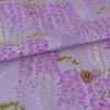 和柄コットン生地 藤の花(薄紫) 10cm単位 切り売り 和風花柄生地パープル インテリア 和調布地コットンこばやし