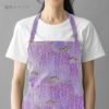 和柄コットン生地 藤の花(薄紫) 10cm単位 切り売り 和風花柄生地パープル インテリア 和調布地コットンこばやし