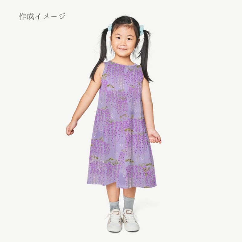 和柄コットン生地 藤の花(薄紫) 10cm単位 切り売り 和風花柄生地パープル インテリア 和調布地コットンこばやし
