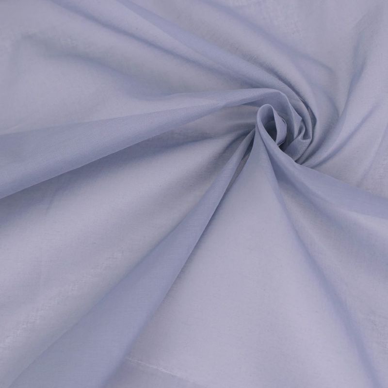 コットンオーガンジー生地・無地(グレー) 10cm単位 切り売り 綿コットンオーガンディー生地 コーマ糸ベルオーガン グレイ