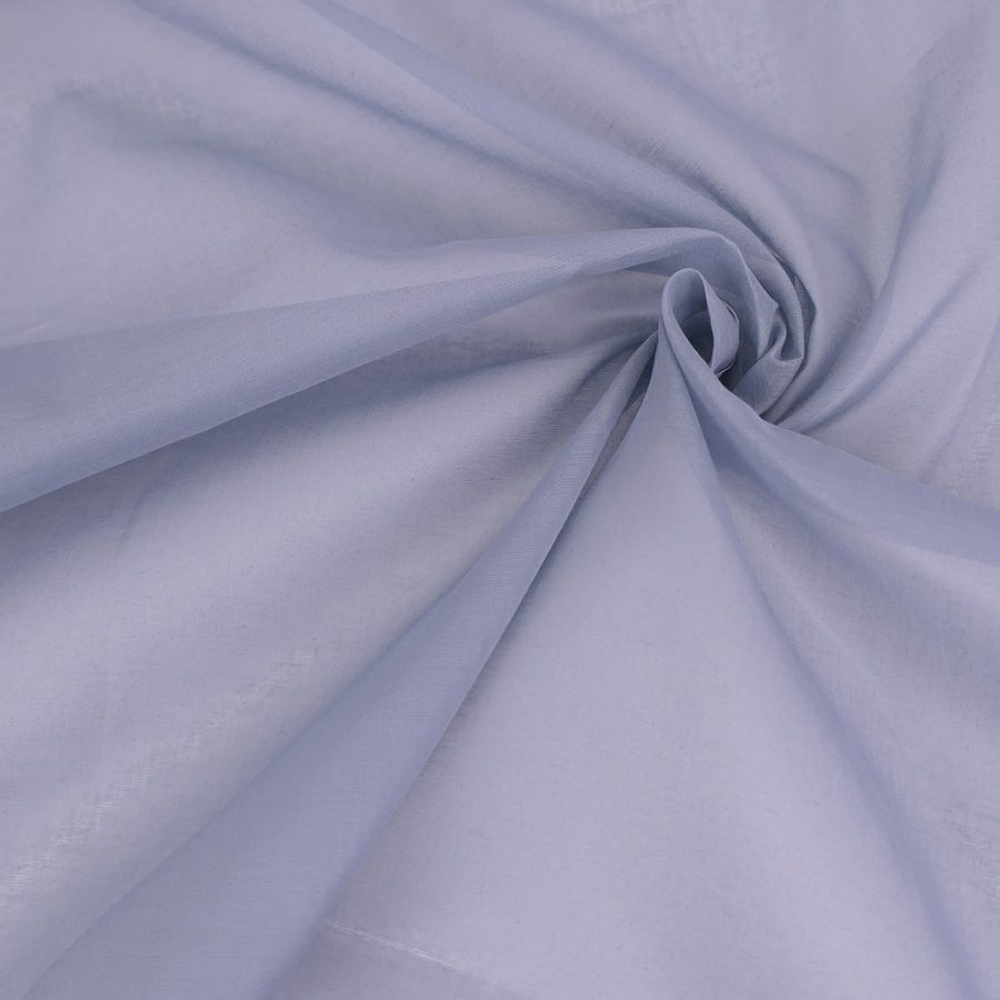 コットンオーガンジー生地・無地(グレー) 10cm単位 切り売り 綿コットンオーガンディー生地 コーマ糸ベルオーガン グレイ