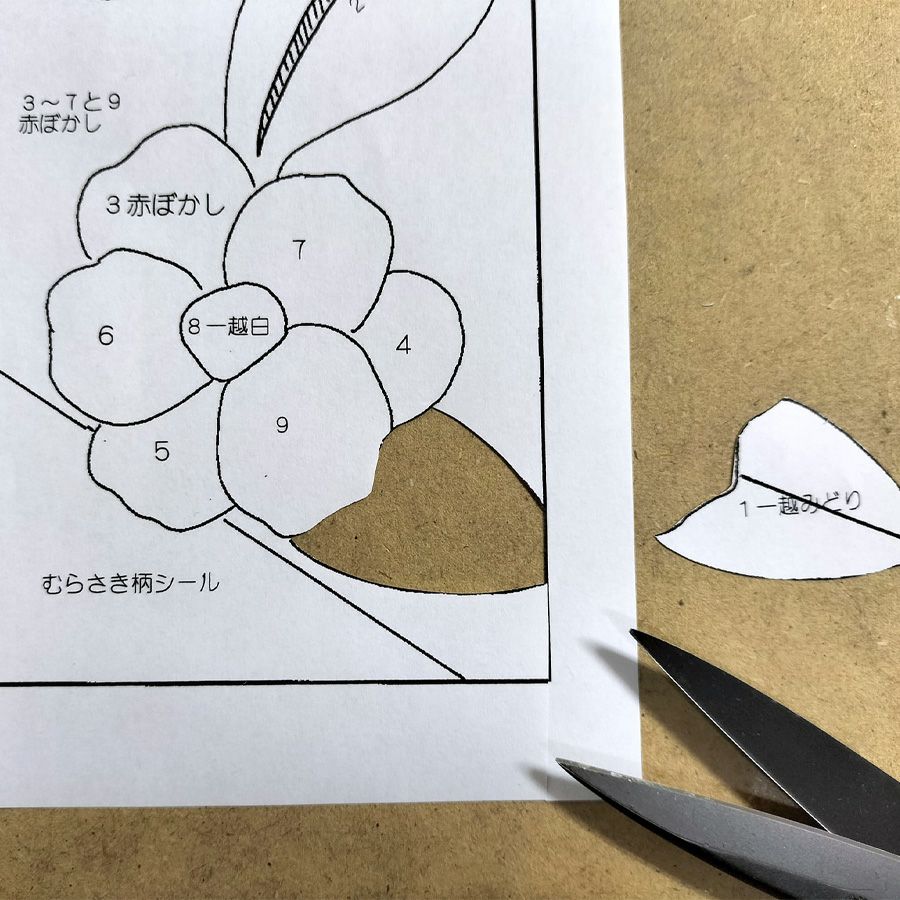 ちりめん手芸キット もてなしの花 12月 ワビスケ(侘助) 縮緬押し絵キット ちりめん布絵キット 椿の花 ツバキクラフト