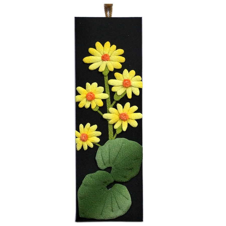ちりめん手芸キット もてなしの花 11月 ツワブキ(石蕗) ちりめん押絵キット 布絵クラフト 押し絵材料 花のタペストリー