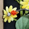 ちりめん手芸キット もてなしの花 11月 ツワブキ(石蕗) ちりめん押絵キット 布絵クラフト 押し絵材料 花のタペストリー