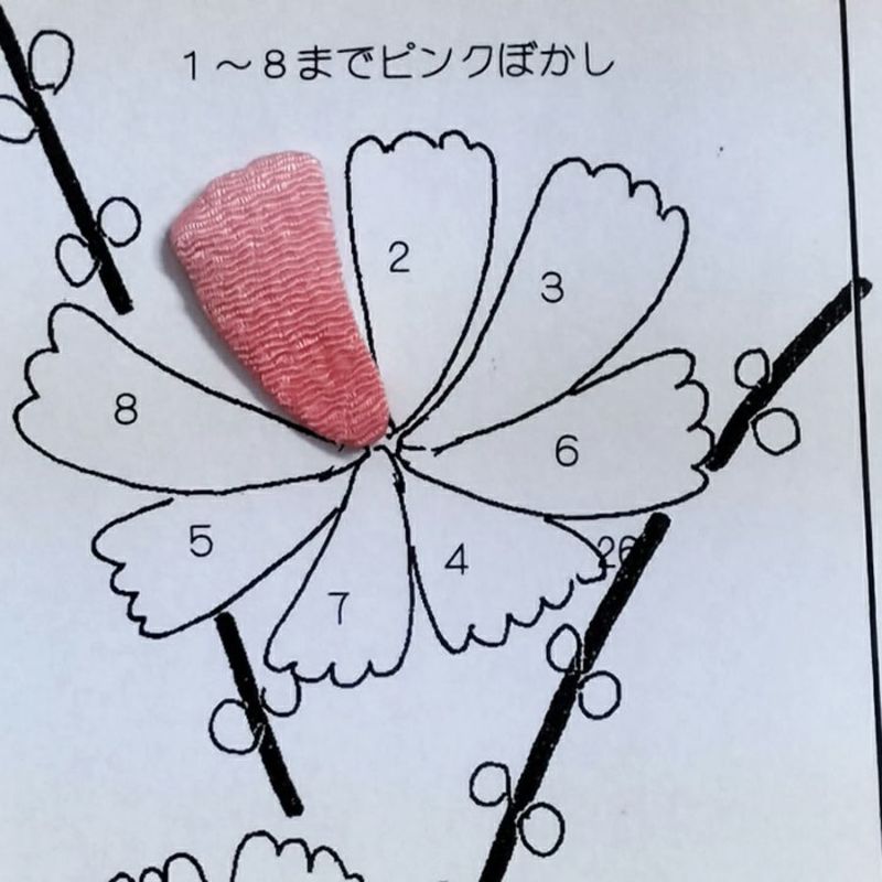 ちりめん手芸キット もてなしの花 10月 コスモス(秋桜) ちりめん布押絵 押し絵キット 縮緬細工 秋花のミニタペストリー