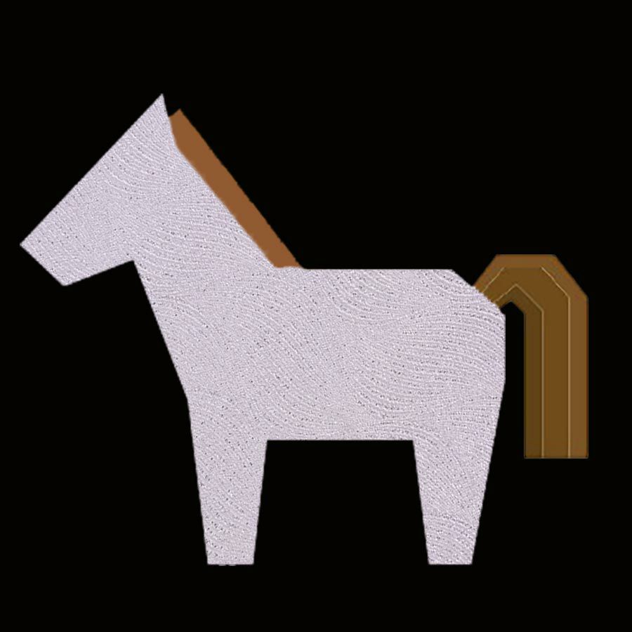 金襴生地(金らん) 干支向き 毛並み柄(銀) 10cm単位 切り売り 午年手作り用生地 西陣織きんらん うま押絵生地 馬押し絵 うま年