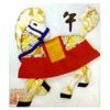 コイン手芸キット・ミニ祝額 干支「午」 5円玉手芸干支キット午年 うま年ハンドメイド簡単 馬の色紙額