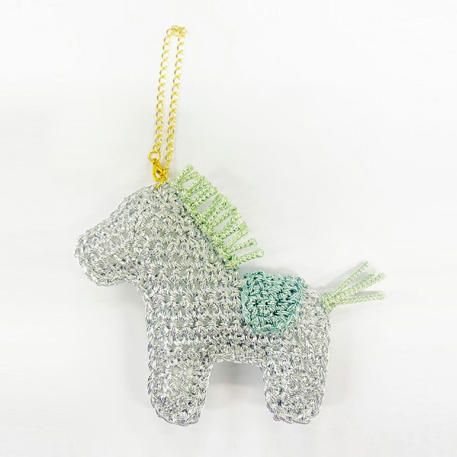 ハンドメイドキット ホースチャーム(ブラン) |生地 和柄/和布/ちりめん