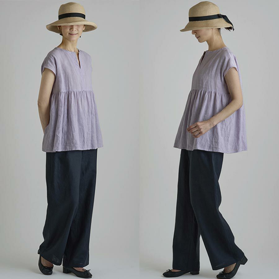 実物大型紙・フレンチギャザードレス サンフィットパターンMパターン研究所 簡単ワンピース型紙