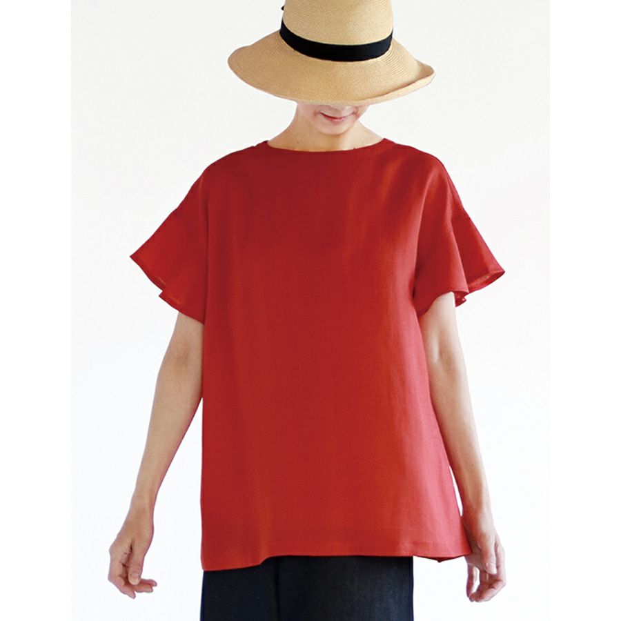 実物大型紙・ラッフルスリーブブラウス サンフィットパターン フレアーワンピース ボリュームスリーブ