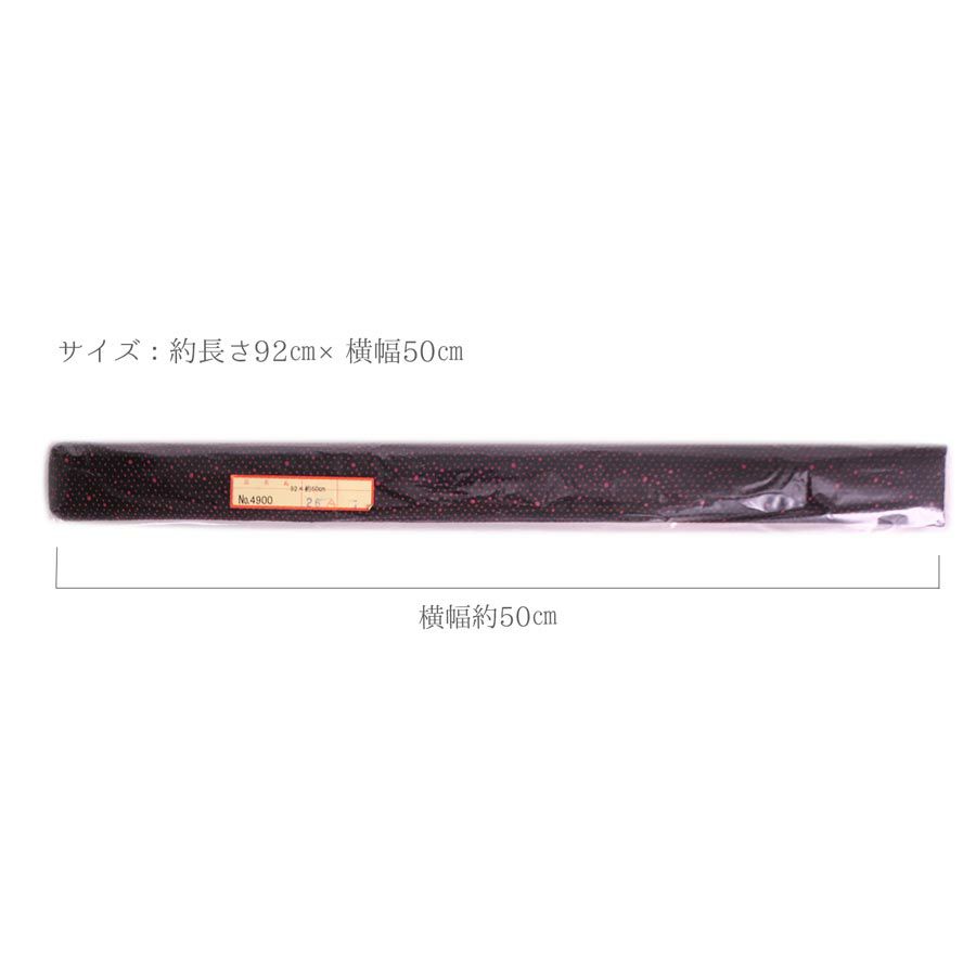 印伝調生地・ランダムなドット柄（92×50cm） 印伝風レーヨン生地 和風生地 スエード調 水玉柄和風 名刺入れに