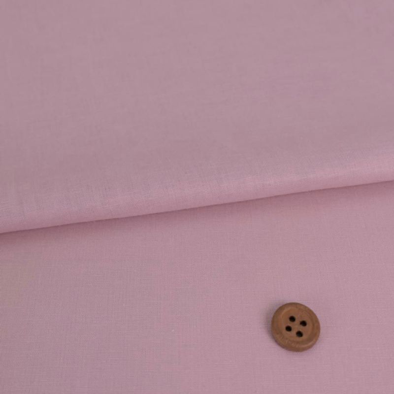 綿麻シーチング生地 (ピンク) 10cm単位 切り売り ハーフリネン生地国産 くすみピンク ブラウス生地 ワンピースに