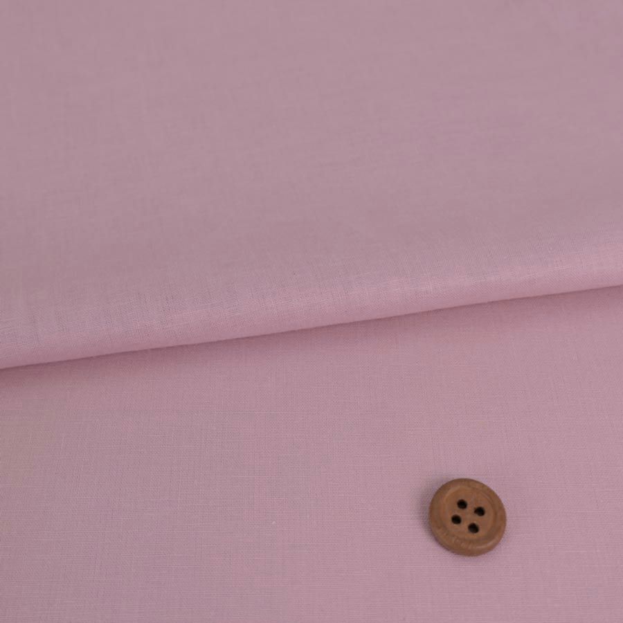 綿麻シーチング生地 (ピンク) 10cm単位 切り売り ハーフリネン生地国産 くすみピンク ブラウス生地 ワンピースに