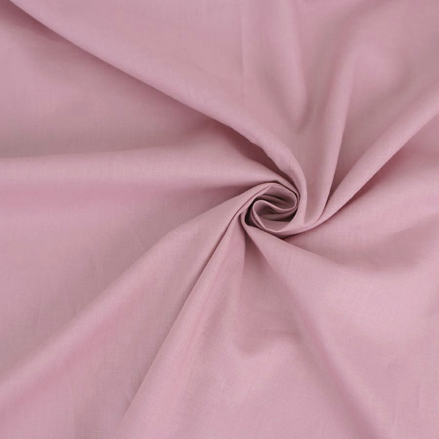 綿麻シーチング生地 (ピンク) 10cm単位 切り売り ハーフリネン生地国産 くすみピンク ブラウス生地 ワンピースに