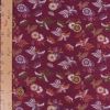 金襴生地(金らん) さやがた地に鳳凰と花(えんじ) 10cm単位 切り売り 鳳凰柄織物 西陣織きんらん 吉祥文様和柄布赤系色 伝統柄さや型