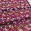 金襴生地(金らん) さやがた地に鳳凰と花(えんじ) 10cm単位 切り売り 鳳凰柄織物 西陣織きんらん 吉祥文様和柄布赤系色 伝統柄さや型
