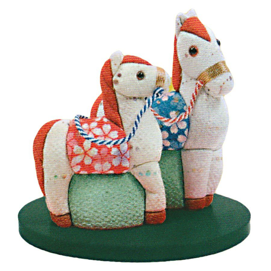 2026午年 干支木目込みキット 仲良し親子馬